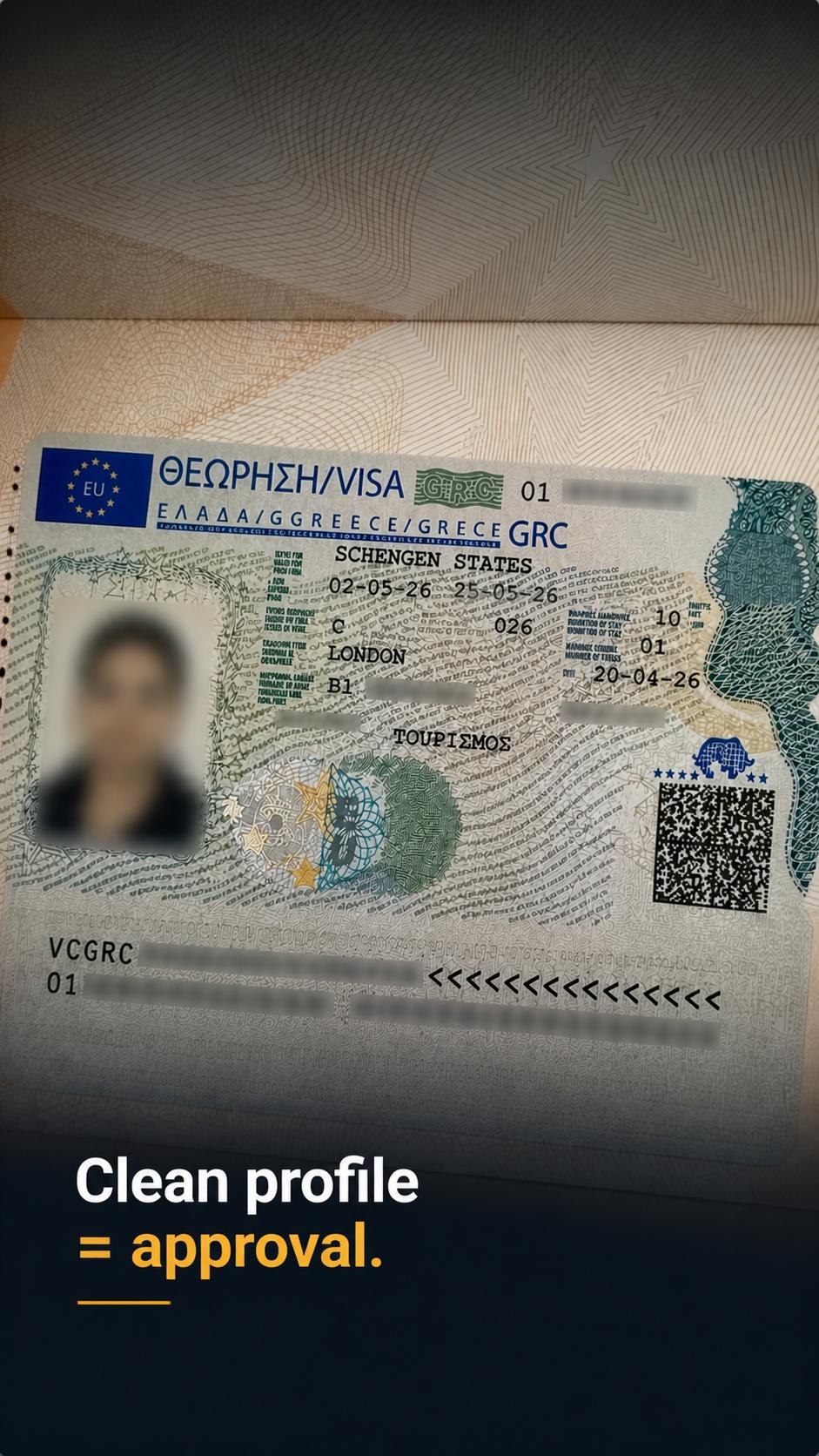 Visa approval — Linda B.